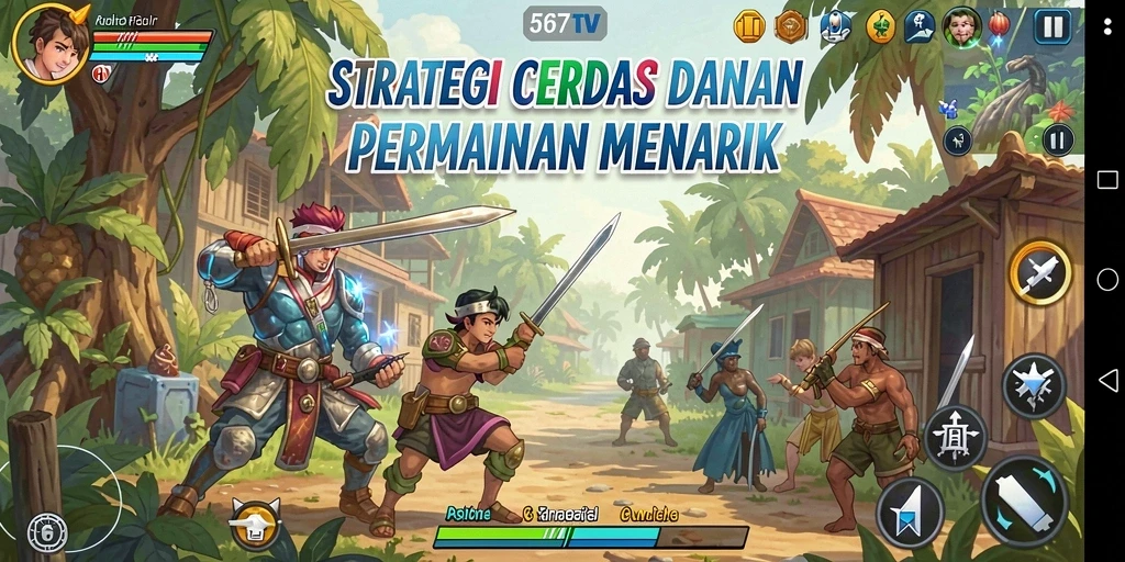 Tampilan gameplay 567TV yang menarik dan strategis.