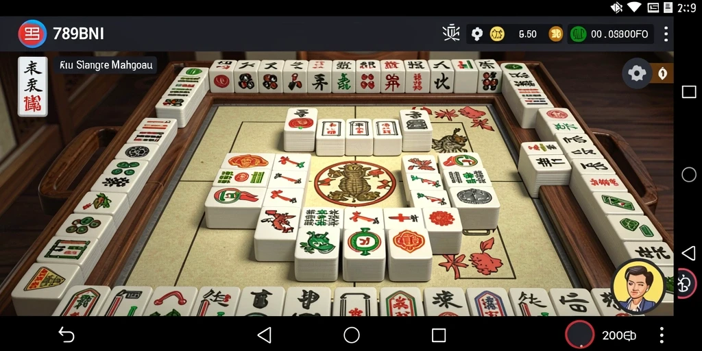 Screenshot gameplay seru dari 789BNI yang menampilkan pengalaman Mahjong.