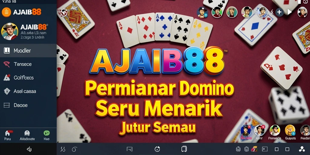 Tampilan gameplay domino yang menarik dan mengasyikkan di AJAIB88.