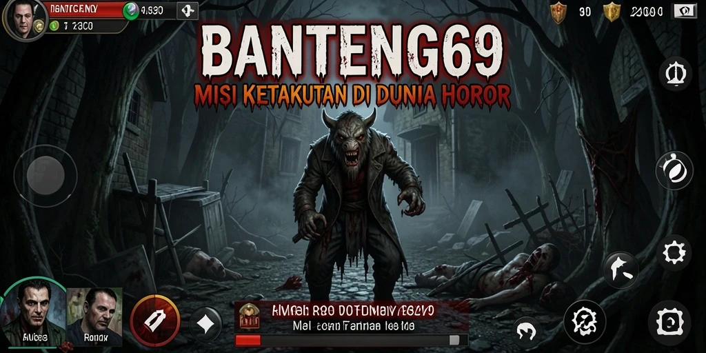 Tampilan gameplay BANTENG69 yang menakutkan dan penuh ketegangan.