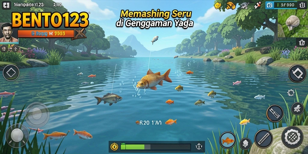 Tangkapan ikan besar dalam gameplay BENTO123.