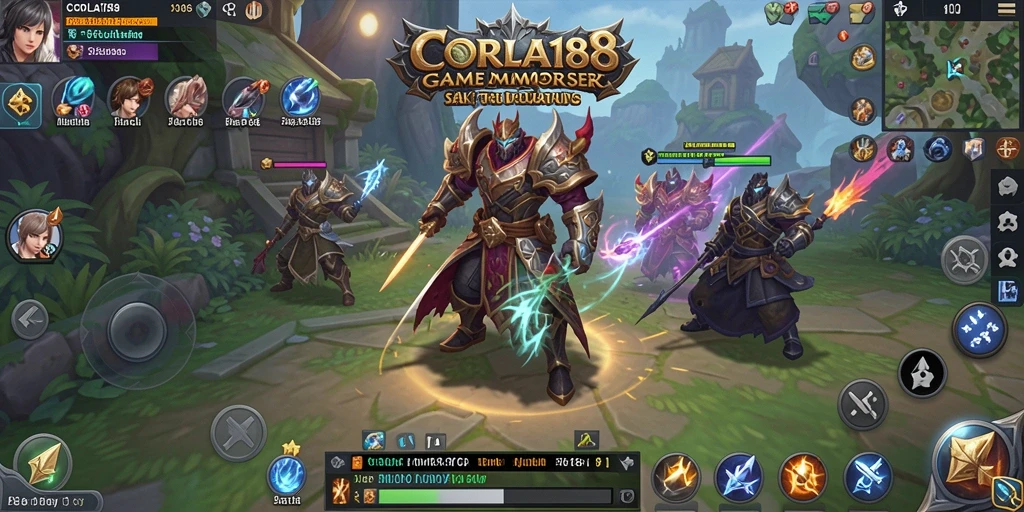 Tangkapan layar CORLA188 menampilkan pertarungan seru dalam gameplay MMORPG.