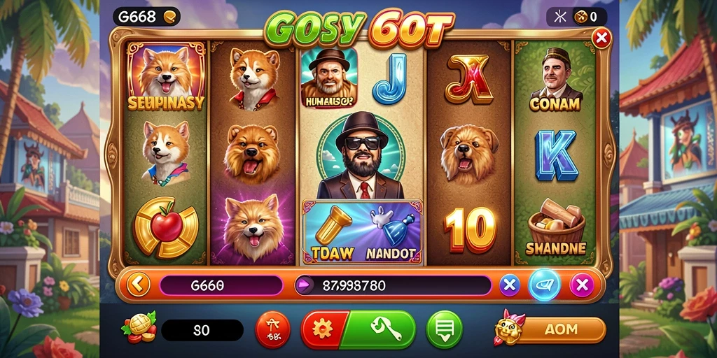Tangkapan layar G668 menunjukkan momen seru saat bermain slot.