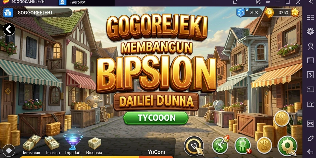 Tampilan antarmuka permainan GOGOREJEKI yang menarik dan interaktif.
