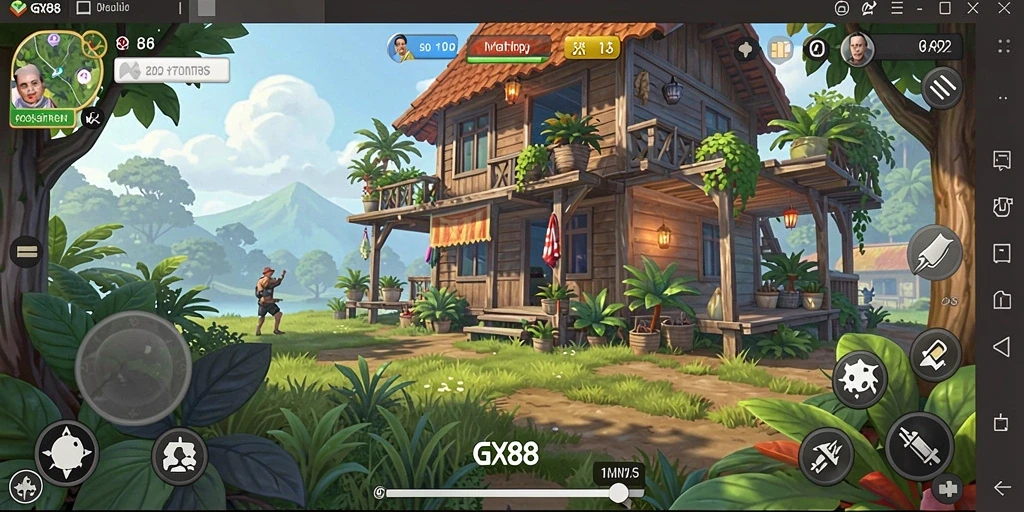 Tampilan gameplay simulator GX88 yang menarik dan interaktif.