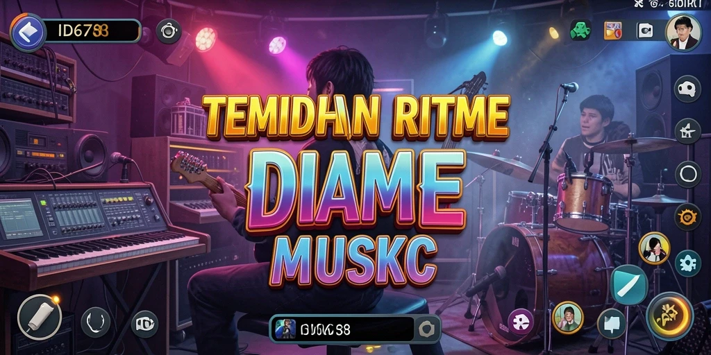 Tampilan gameplay ID678 yang menampilkan keseruan bermain musik.
