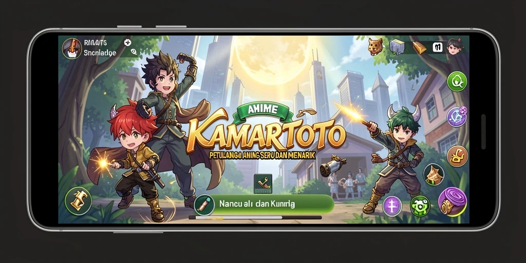 Menampilkan gameplay seru karakter Anime dalam KAMARTOTO.