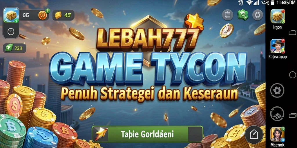 Tampilan gameplay LEBAH777 yang menarik dan penuh warna.