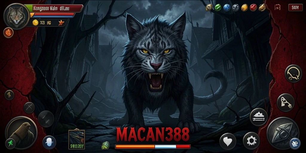 Screenshot menampilkan suasana mencekam dari gameplay HOROR.