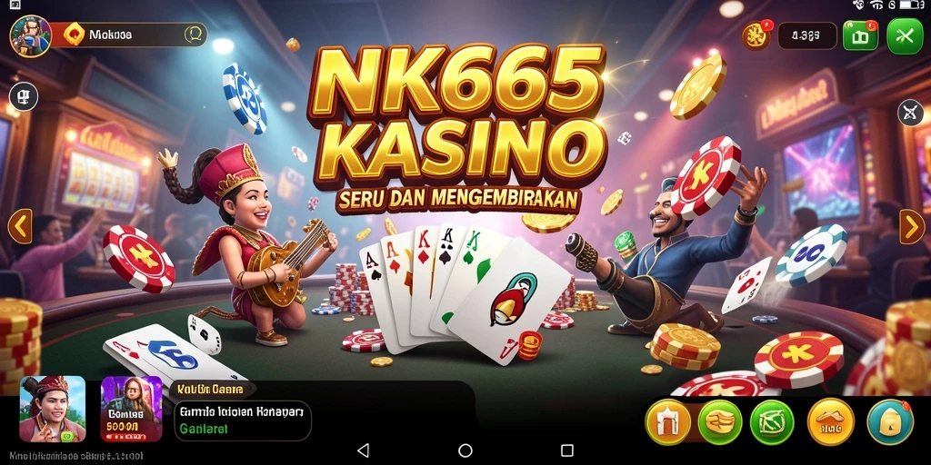 Screenshot gameplay NK666 yang menampilkan suasana Kasino yang menarik.