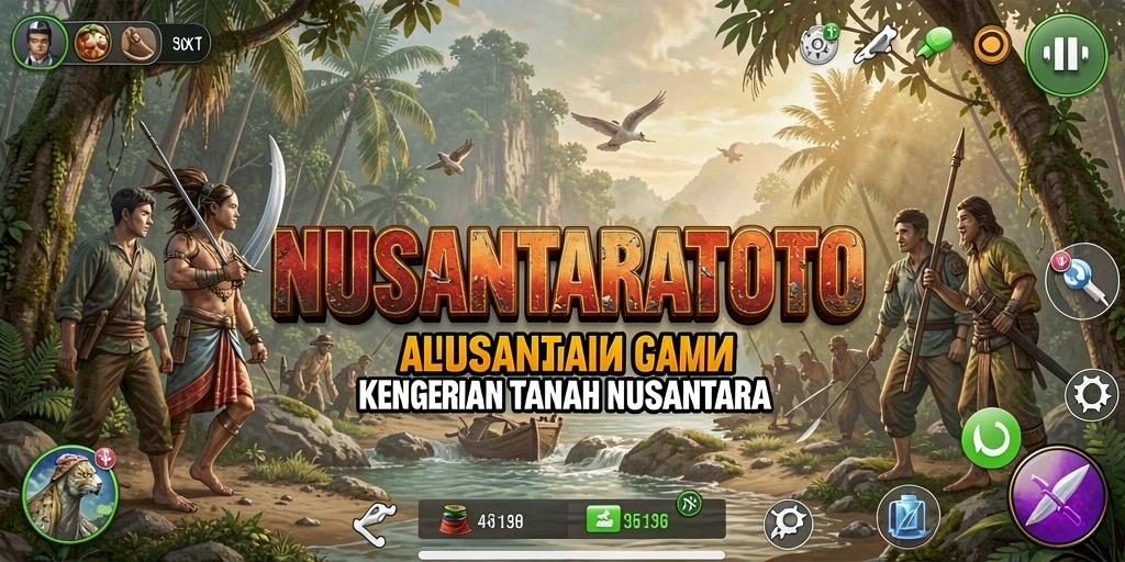 Screenshot gameplay NUSANTARATOTO menampilkan suasana menyeramkan dan mencekam.
