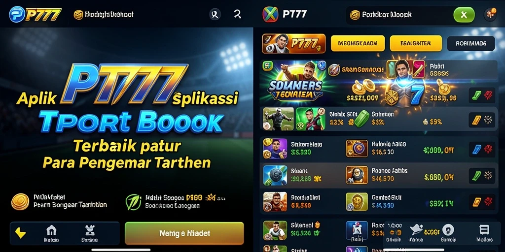 Screenshot utama PT777 menampilkan gameplay menarik dari taruhan olahraga.