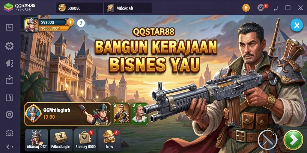 Screenshot gameplay QQSTAR88 yang menampilkan aktivitas bisnis seru.