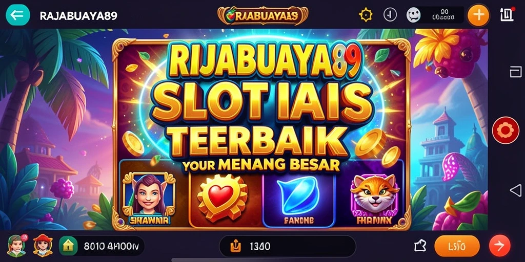 Screenshot gameplay RAJABUAYA89 dengan tampilan slot yang memukau.