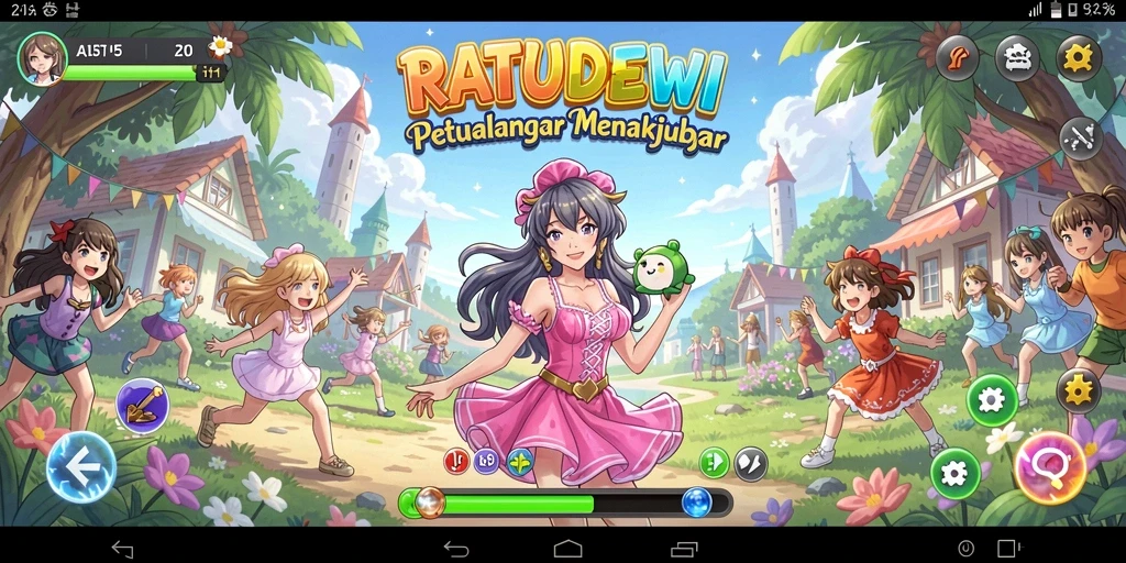 Menampilkan aksi seru dan karakter Anime yang memukau.