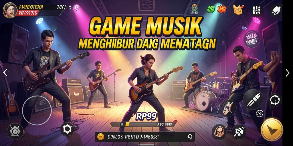 Screenshot RP99 menampilkan keseruan gameplay musik yang menarik.