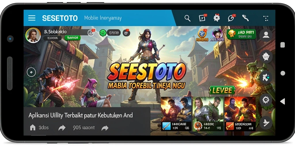 Tampilan antarmuka SESETOTO yang sederhana dan fungsional.