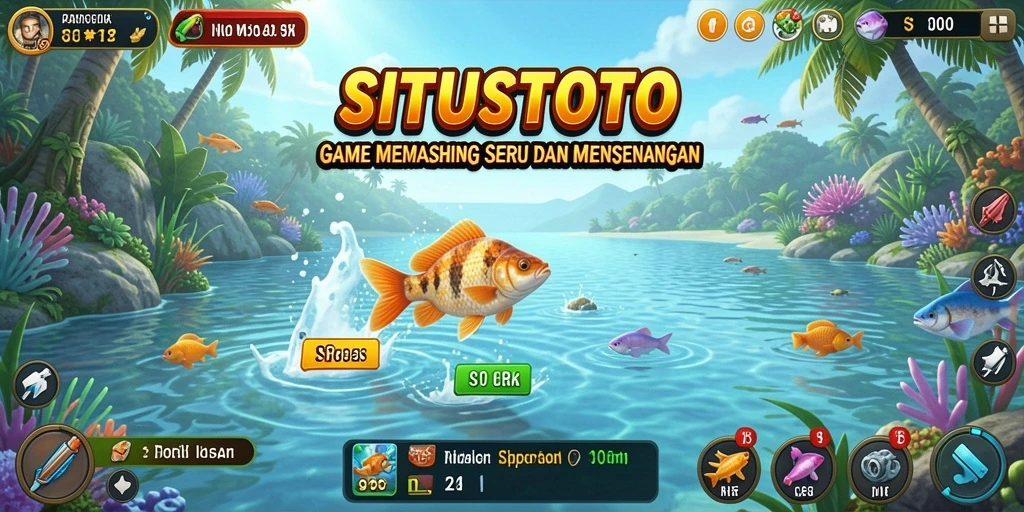 Gameplay menarik dari SITUSTOTO dengan berbagai ikan dan lokasi.