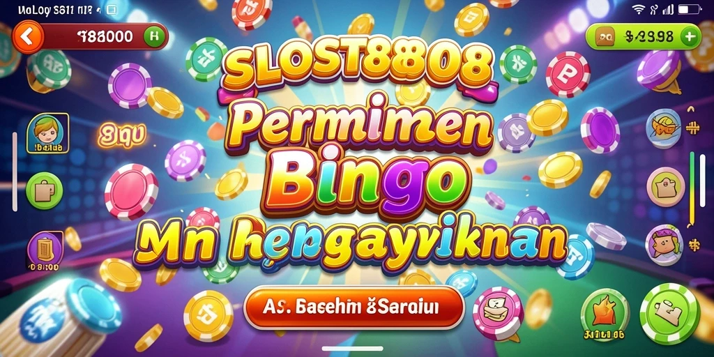 Screenshot gameplay menarik dari SLOST8808 dengan tema Bingo.