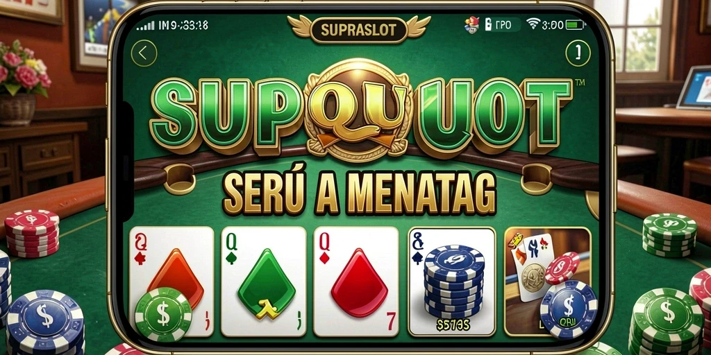 Tampilan gameplay menarik dari SUPRASLOT yang penuh aksi QiuQiu.