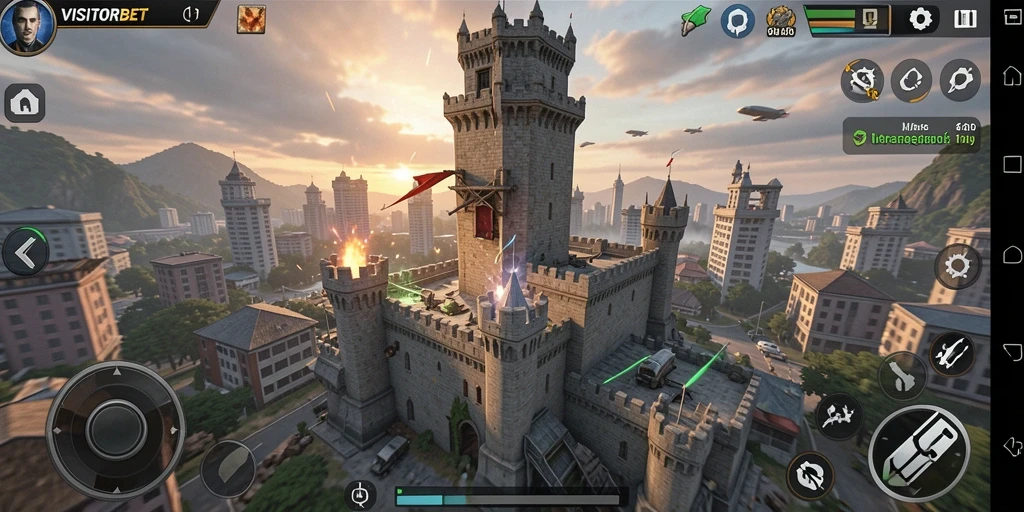 Tangkapan layar dari gameplay seru VISITORBET menampilkan strategi Tower Defense.